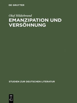 cover image of Emanzipation und Versöhnung